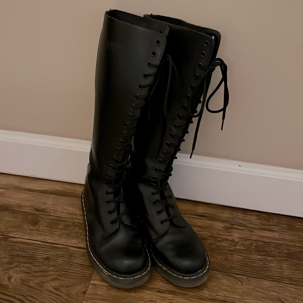 Dr. Martens tall lace up boots
